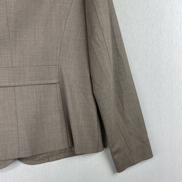 Talbots Blazer Suit Jacket Size 6 Brown Wool Career Academia Preppy Professional - Picture 6 of 11
